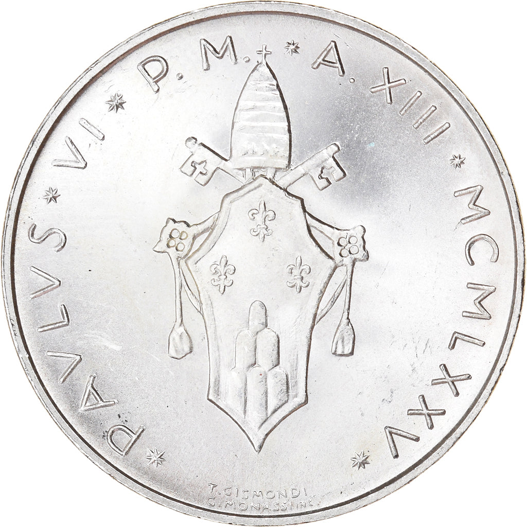 Moneta, CITTÀ DEL VATICANO, Paul VI, 500 Lire, 1975, SPL, Argento, KM:123