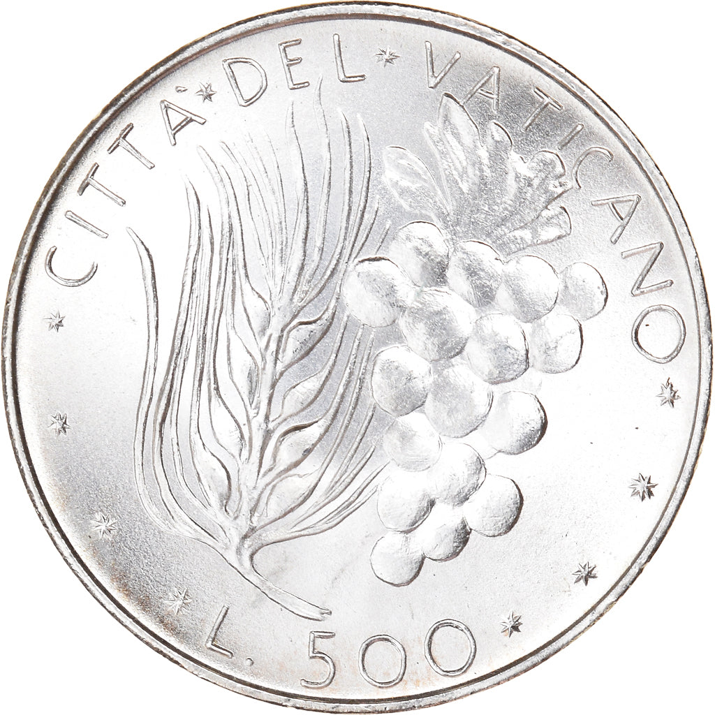 Coin, VATICAN CITY, Paul VI, 500 Lire, 1973, MS(63), Silver, KM:123