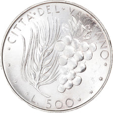 Coin, VATICAN CITY, Paul VI, 500 Lire, 1972, MS(63), Silver, KM:123