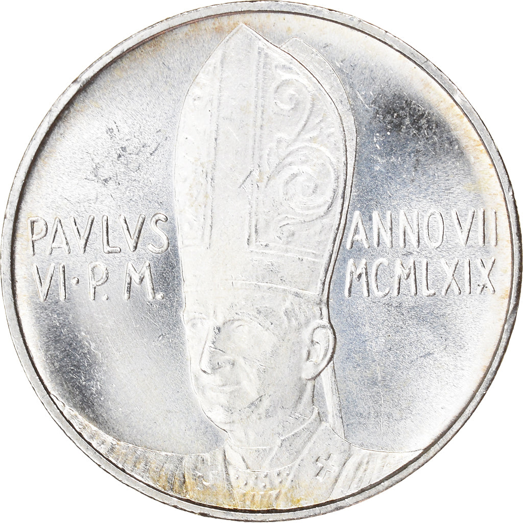 Monnaie, Cité du Vatican, Paul VI, 500 Lire, 1969, Roma, SPL, Argent, KM:115