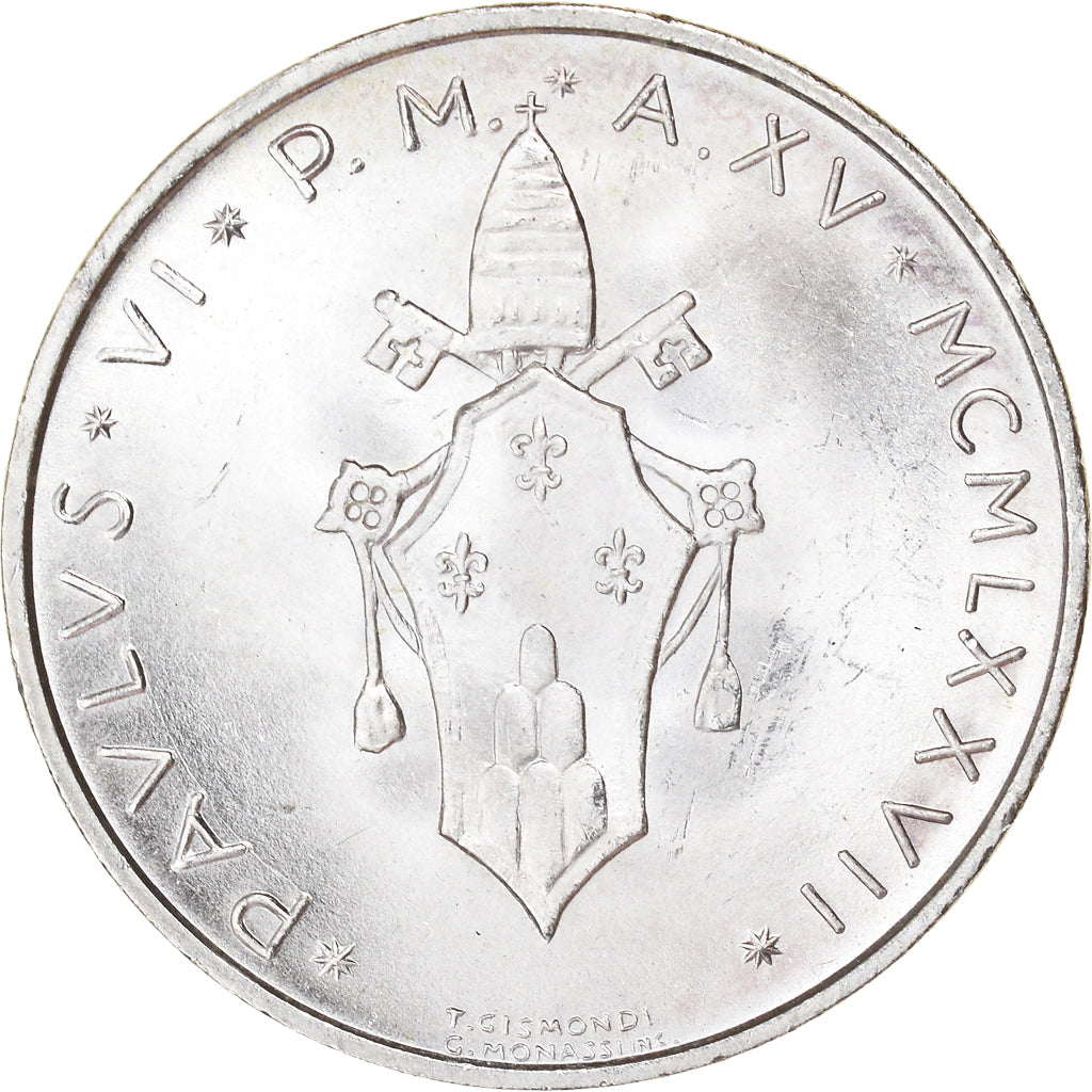 Monnaie, Cité du Vatican, Paul VI, 500 Lire, 1977, Roma, SPL, Argent, KM:132