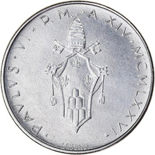 Monnaie, Cité du Vatican, Paul VI, 100 Lire, 1976, TTB+, Acier inoxydable