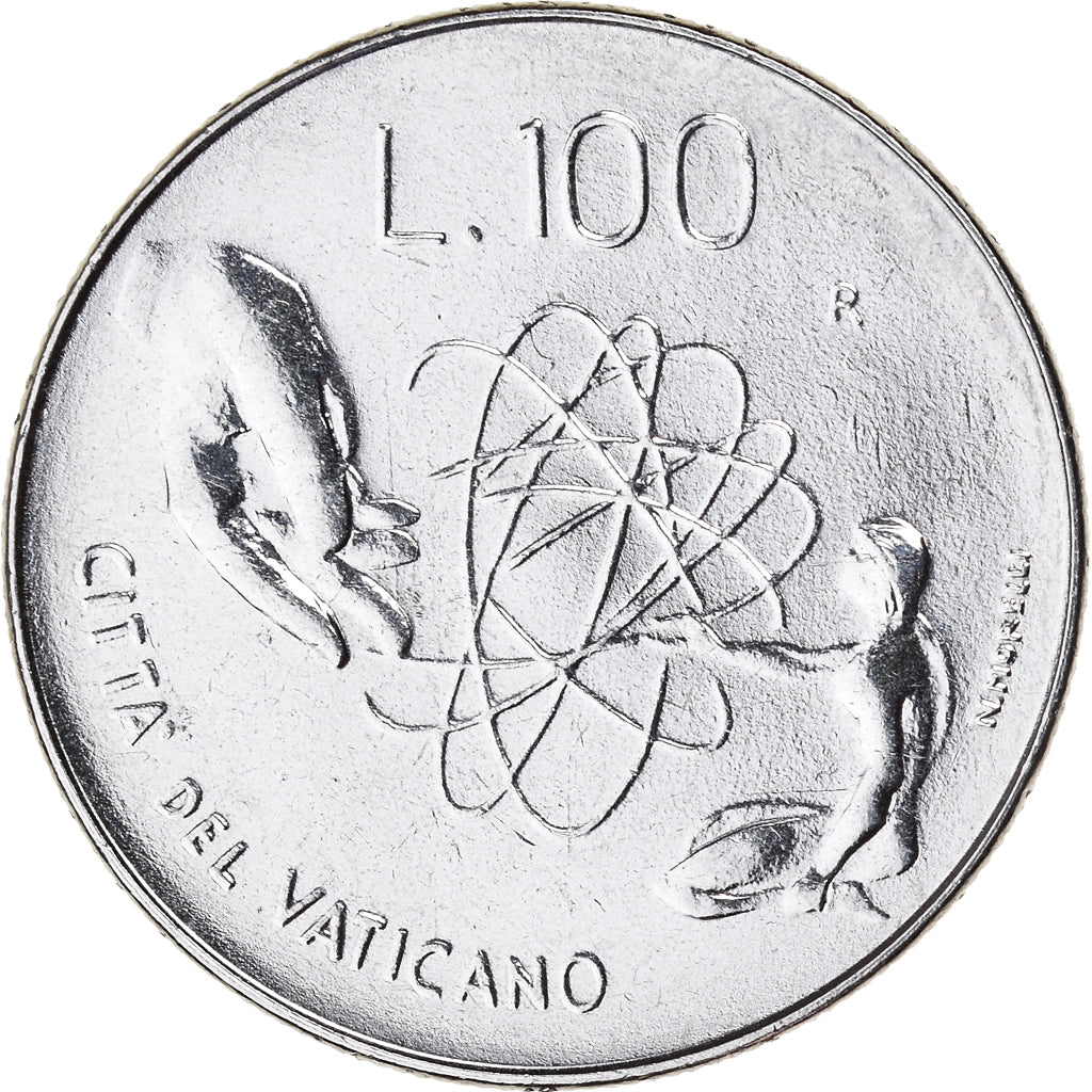 Moneda, CIUDAD DEL VATICANO, John Paul II, 100 Lire, 1983, Roma, SC, Acero