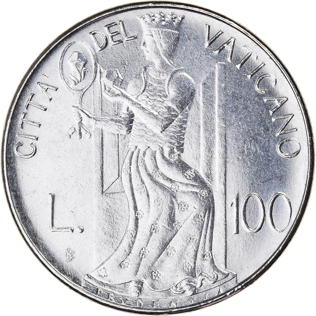 Moneta, PAŃSTWO WATYKAŃSKIE, John Paul II, 100 Lire, 1979, Roma, MS(63), Stal