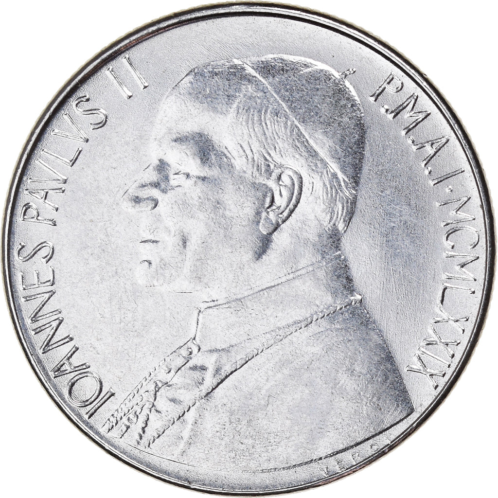 Moneta, CITTÀ DEL VATICANO, John Paul II, 100 Lire, 1979, Roma, BB+, Acciaio