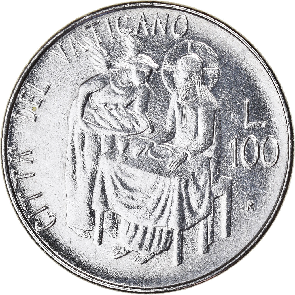 Coin, VATICAN CITY, John Paul II, 100 Lire, 1981, FDC, MS(65-70), Stainless