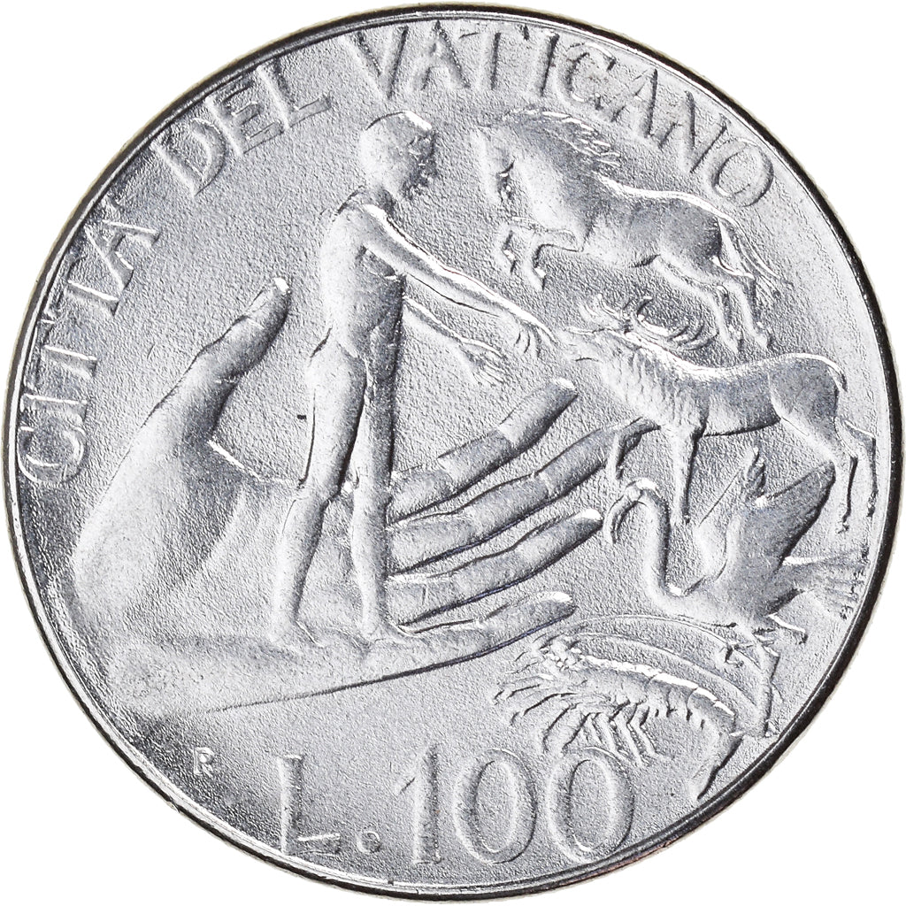 Münze, Vatikanstadt, John Paul II, 100 Lire, 1988, UNZ, Stainless Steel, KM:209