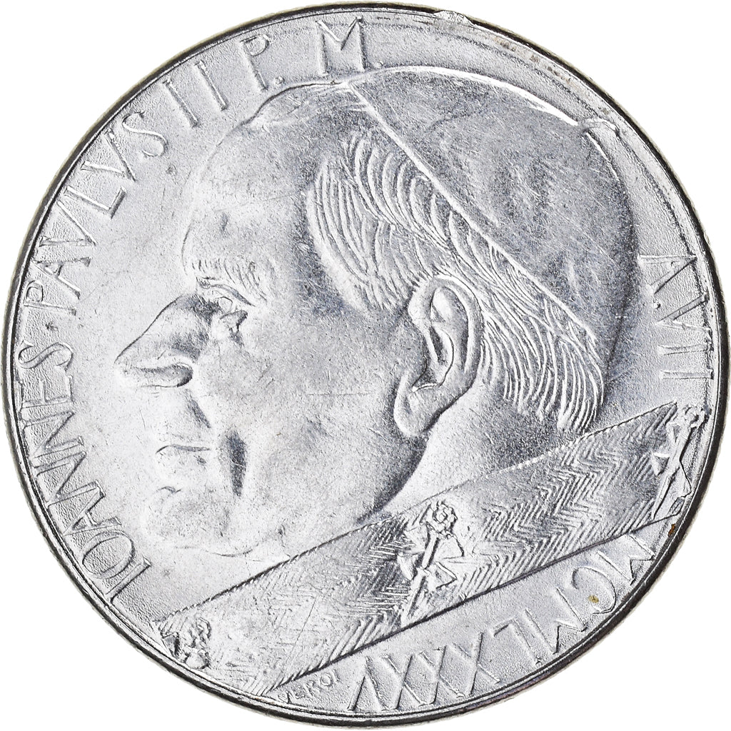 Coin, VATICAN CITY, John Paul II, 100 Lire, 1985, Roma, AU(55-58), Stainless