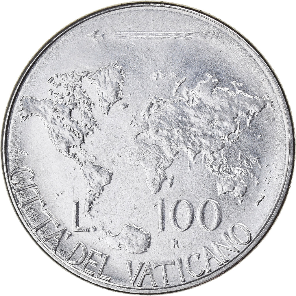 Coin, VATICAN CITY, John Paul II, 100 Lire, 1985, Roma, AU(55-58), Stainless