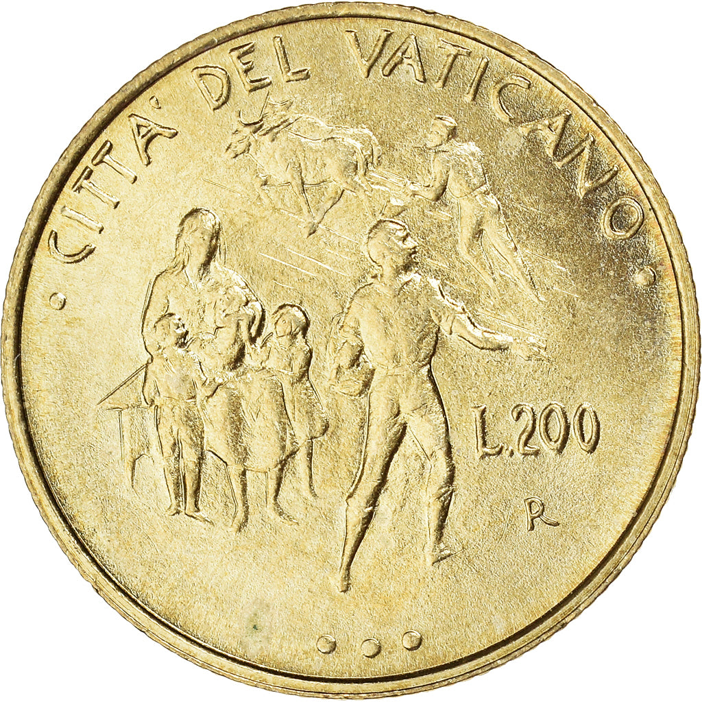 Coin, VATICAN CITY, John Paul II, 200 Lire, 1995, Roma, MS(65-70)