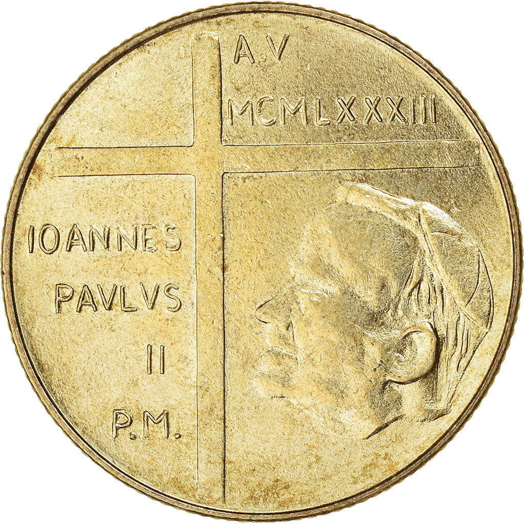 Coin, VATICAN CITY, John Paul II, 200 Lire, 1983, Roma, EF(40-45)