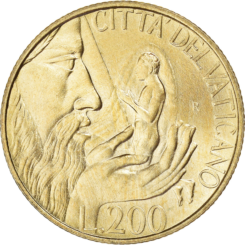 Monnaie, Cité du Vatican, John Paul II, 200 Lire, 1988, Roma, FDC