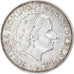 Coin, Netherlands, Juliana, 2-1/2 Gulden, 1961, EF(40-45), Silver, KM:185