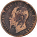 Moneda, Italia, Vittorio Emanuele II, 10 Centesimi, 1867, Naples, BC, Cobre