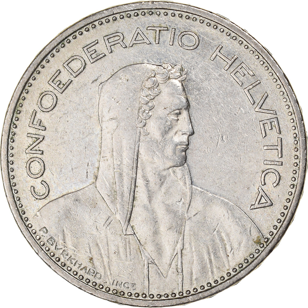 Moneta, Svizzera, 5 Francs, 1984, BB, Rame-nichel, KM:40a.2