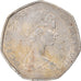 Monnaie, Grande-Bretagne, Elizabeth II, 50 New Pence, 1969, TB+, Cupro-nickel