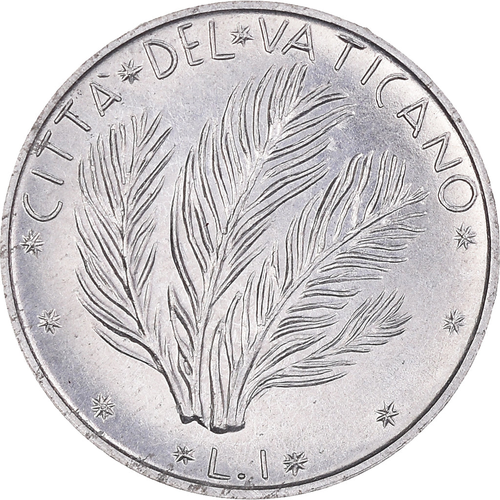 Coin, VATICAN CITY, Paul VI, Lira, 1972, Roma, MS(63), Aluminum, KM:116
