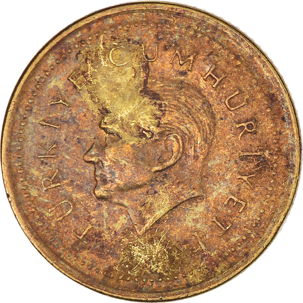 Monnaie, Turquie, 5000 Lira, 1996, TB, Laiton, KM:1029.1