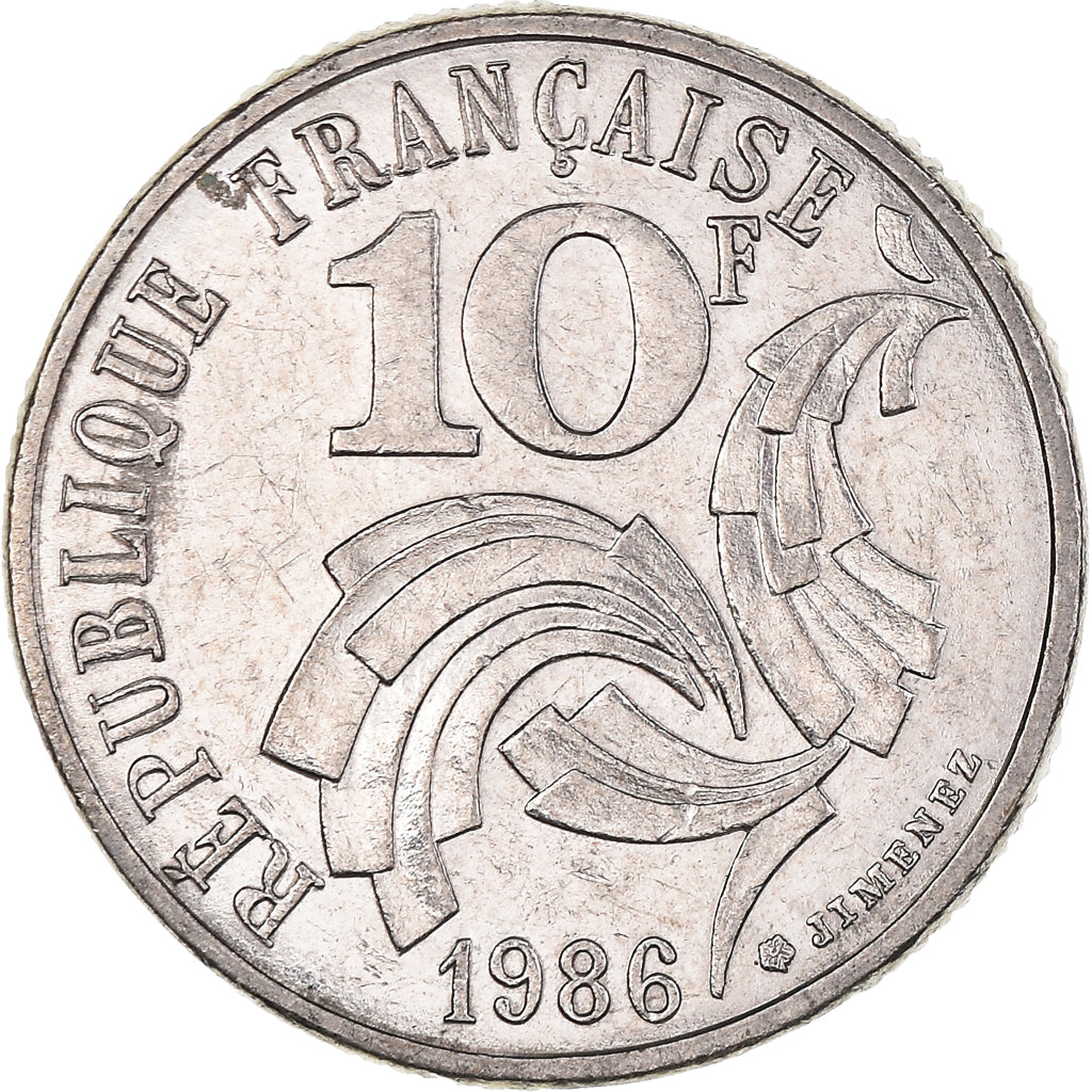 Münze, Frankreich, 10 Francs, 1986, Paris, S+, Nickel, KM:E132, Gadoury:824