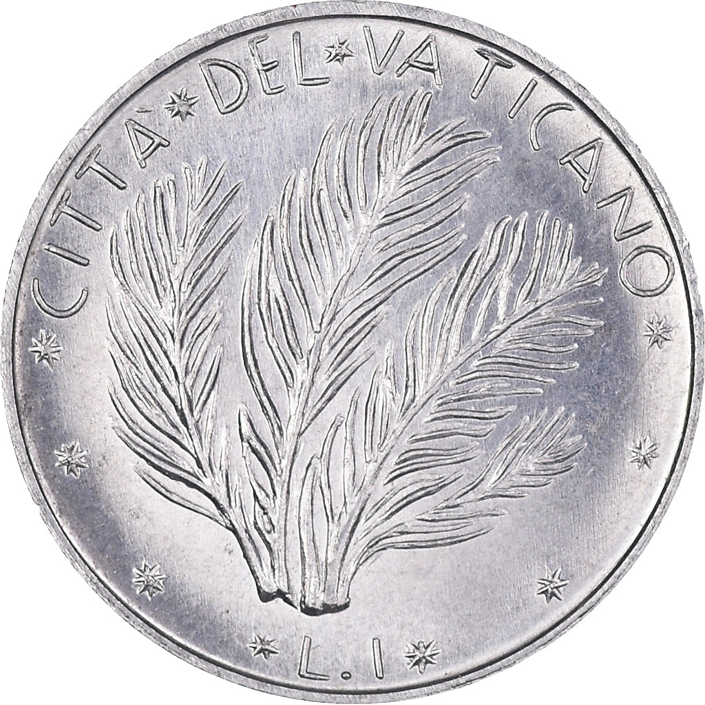 Moneta, PAŃSTWO WATYKAŃSKIE, Paul VI, Lira, 1971, Roma, MS(63), Aluminium