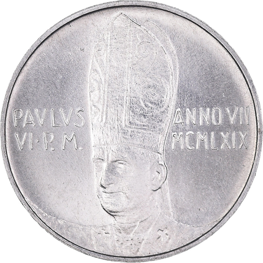Moneta, CITTÀ DEL VATICANO, Paul VI, Lira, 1969, SPL, Alluminio, KM:108