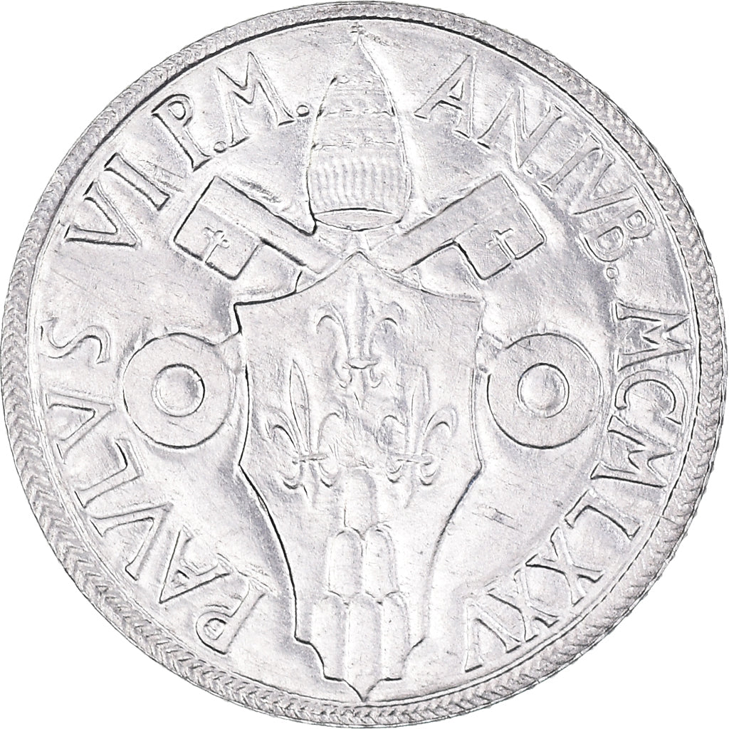 Moneta, CITTÀ DEL VATICANO, Paul VI, 2 Lire, 1975, Roma, SPL, Alluminio, KM:125