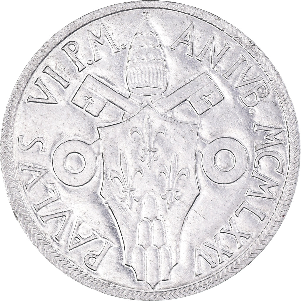 Coin, VATICAN CITY, Paul VI, 5 Lire, 1975, AU(50-53), Aluminum, KM:126