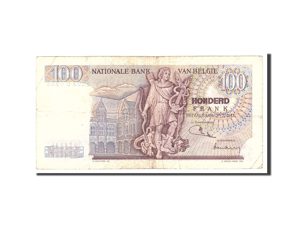 Banknote, Belgium, 100 Francs, 1974, 1974-05-29, KM:134b, EF(40-45)