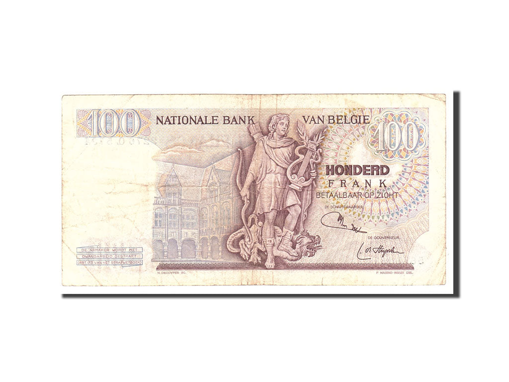 Banknote, Belgium, 100 Francs, 1974, 1974-05-29, KM:134b, EF(40-45)