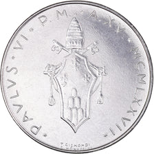 Moneda, CIUDAD DEL VATICANO, Paul VI, 100 Lire, 1977, SC, Acero inoxidable