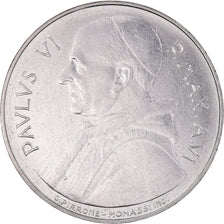 Moeda, CIDADE DO VATICANO, Paul VI, 100 Lire, 1968, MS(63), Aço Inoxidável