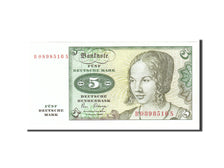 Banconote, GERMANIA - REPUBBLICA FEDERALE, 5 Deutsche Mark, 1980, KM:30b
