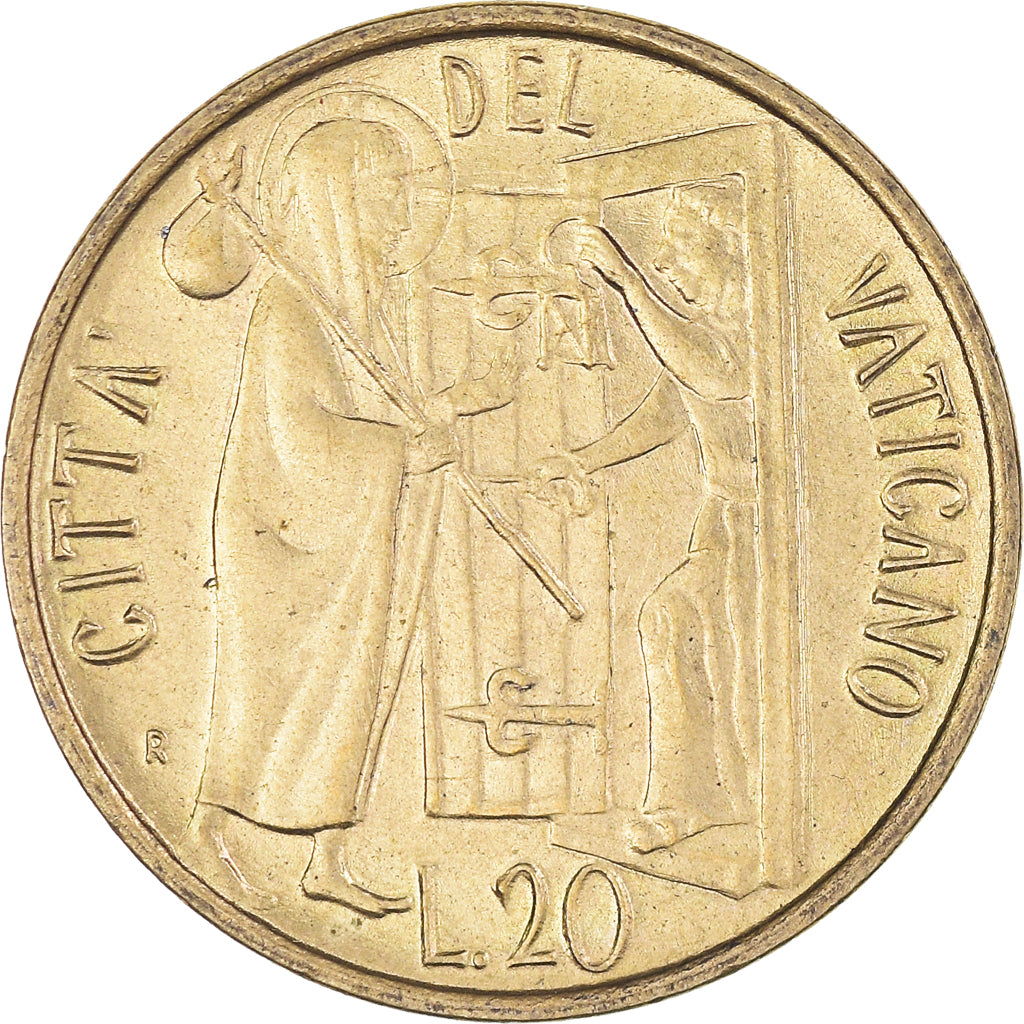 Coin, VATICAN CITY, John Paul II, 20 Lire, 1981, Roma, FDC, MS(63)