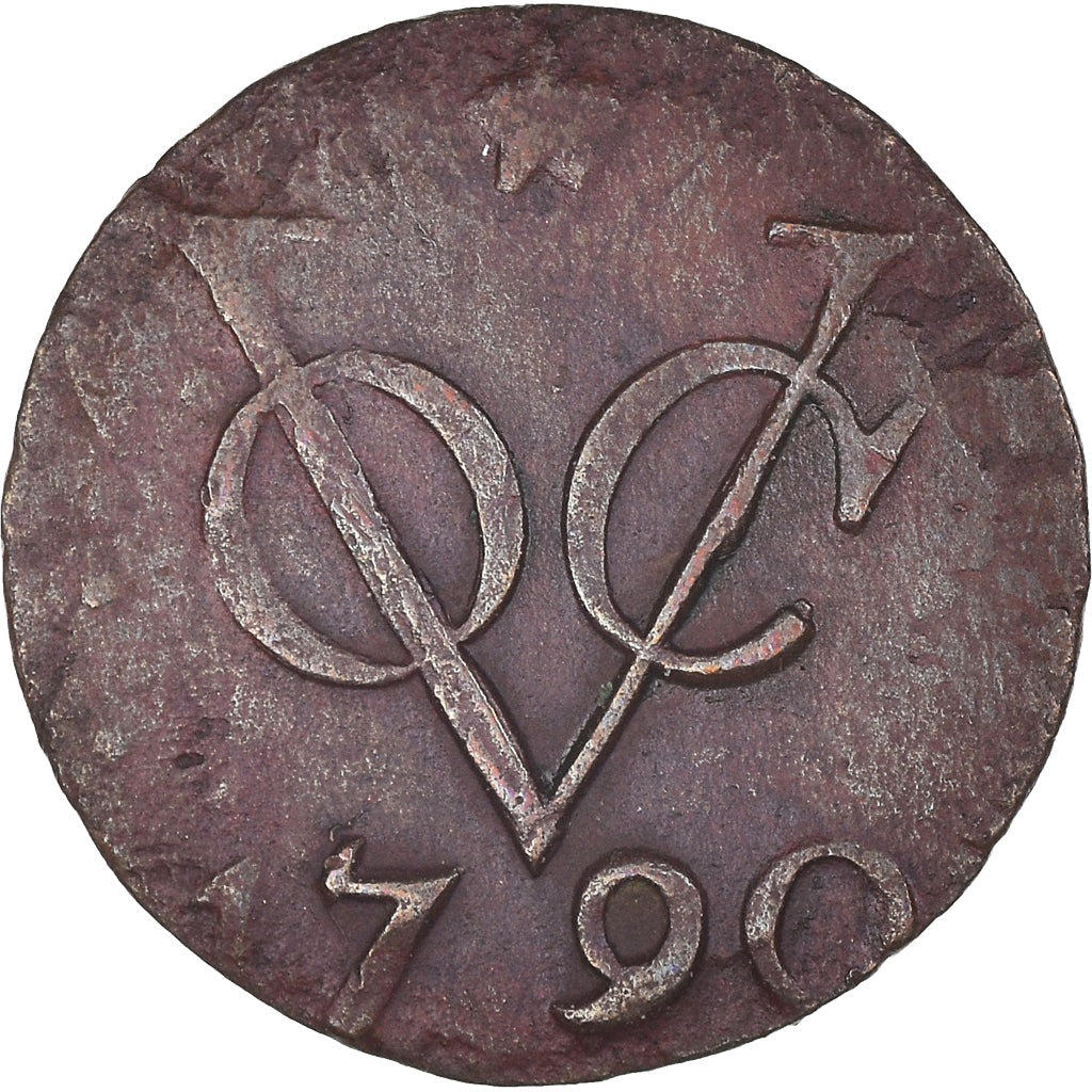 Moneta, INDIE ORIENTALI OLANDESI, Duit, 1790, Utrecht, BB, Rame, KM:111.1