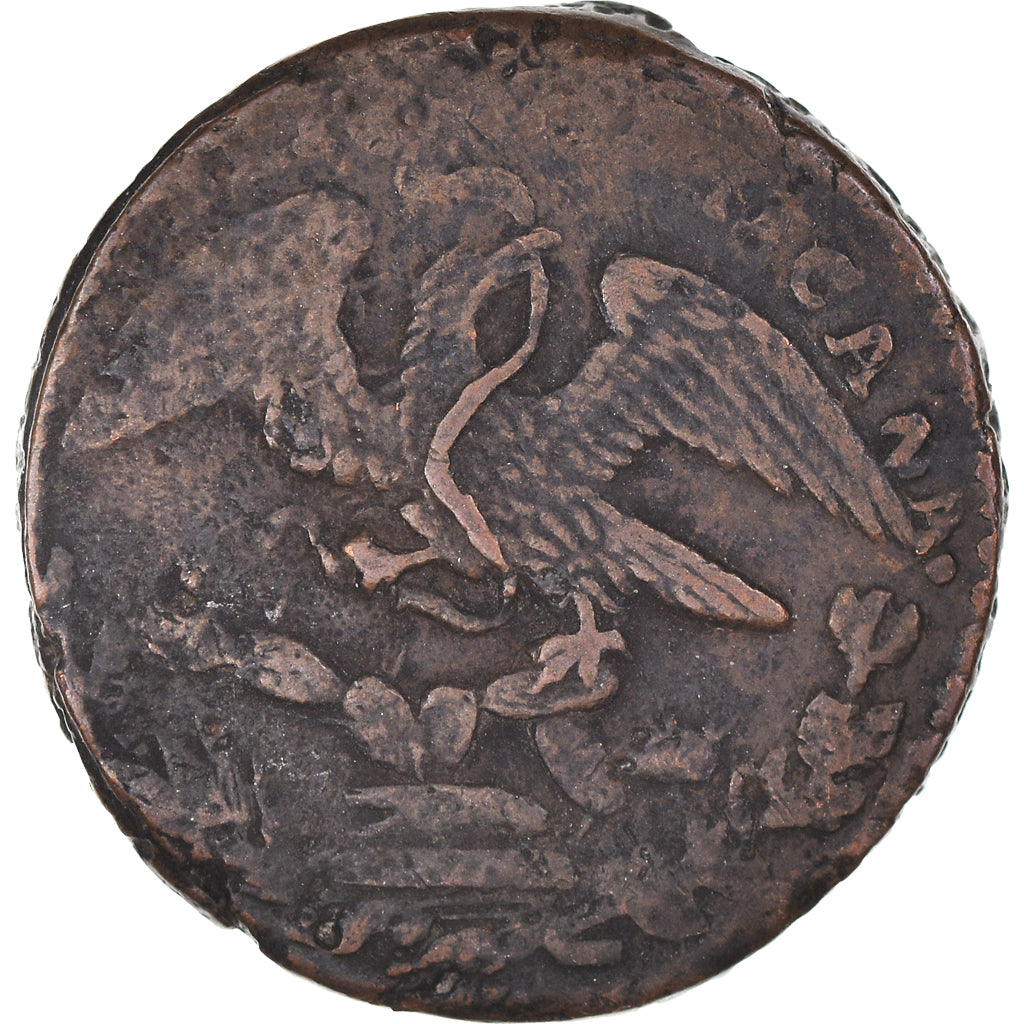 Moneta, Messico, 1/4 Real, Un Quarto/Una Quartilla, 1836, Mexico City, MB+
