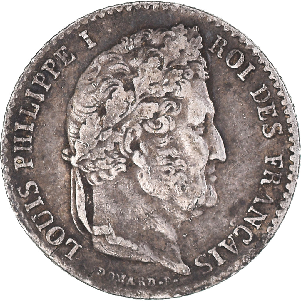 Coin, France, Louis-Philippe, 1/4 Franc, 1831, La Rochelle, EF(40-45), Silver