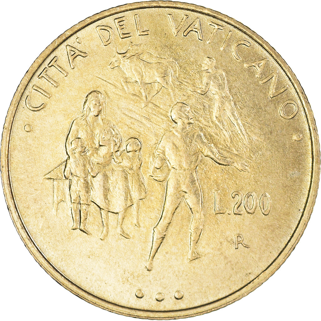 Monnaie, Cité du Vatican, John Paul II, 200 Lire, 1995, Roma, SUP
