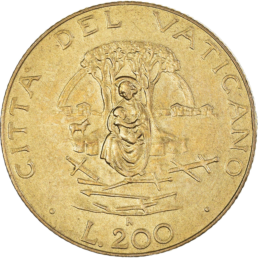 Moneta, CITTÀ DEL VATICANO, John Paul II, 200 Lire, 1987, BB+