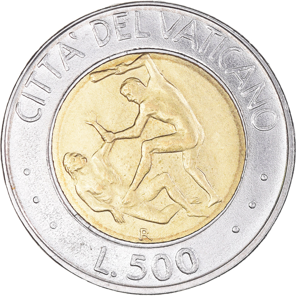 Moeda, CIDADE DO VATICANO, John Paul II, 500 Lire, 1995, Roma, MS(63)