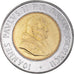 Coin, VATICAN CITY, John Paul II, 500 Lire, 1992, MS(63), Bi-Metallic, KM:241