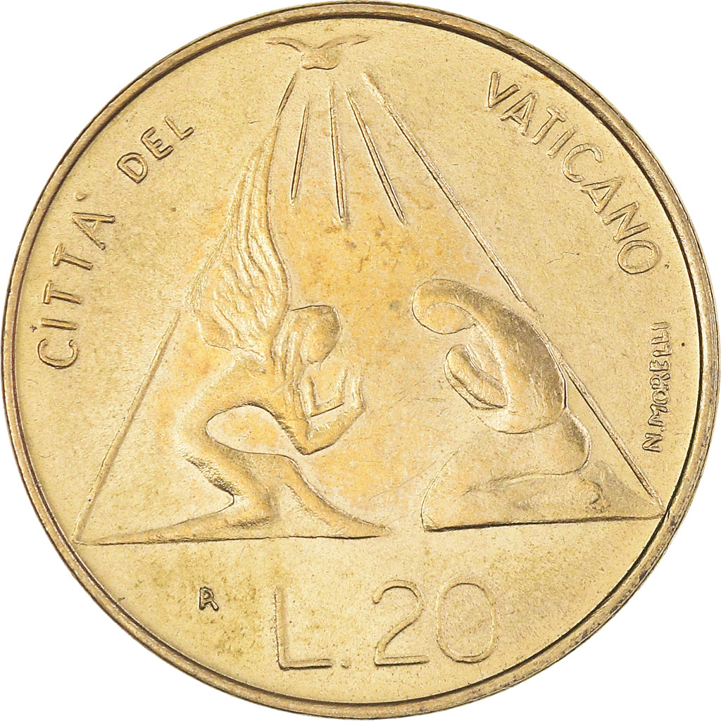Coin, VATICAN CITY, John Paul II, 20 Lire, 1983, MS(63), Aluminum-Bronze, KM:171