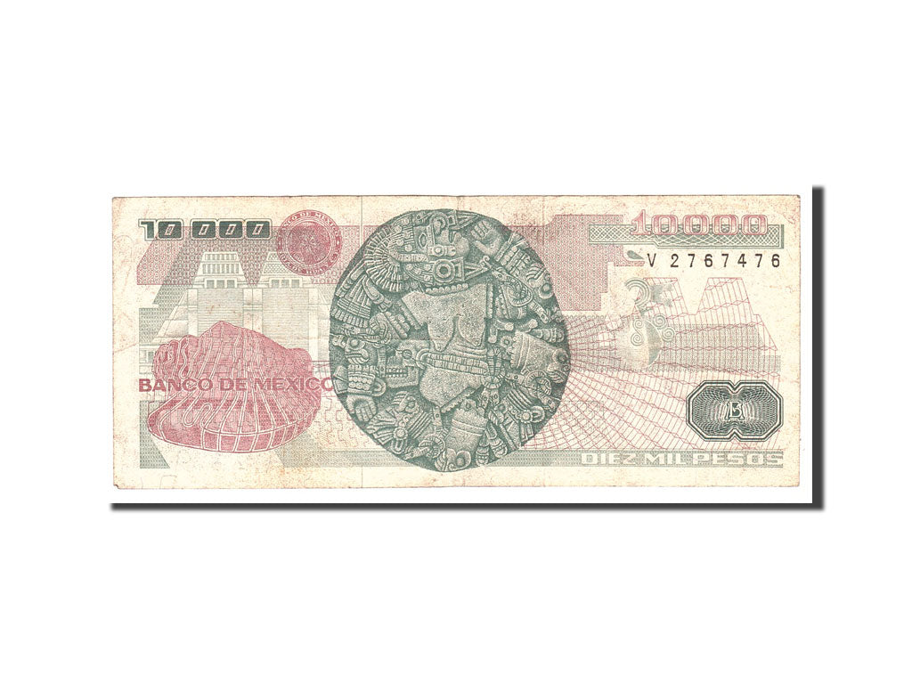 Mexico, 10,000 Pesos, 1988, KM:90b, 1988-02-01, EF(40-45)