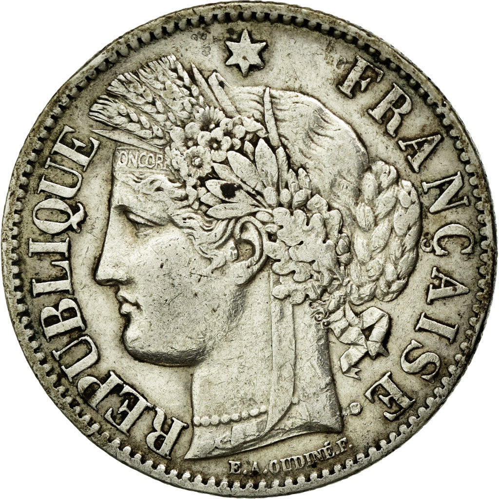 Coin, France, Cérès, 2 Francs, 1887, Paris, EF(40-45), Silver, Gadoury:530a