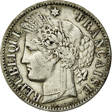 Moneta, Francja, Cérès, 2 Francs, 1887, Paris, EF(40-45), Srebro, Gadoury:530a