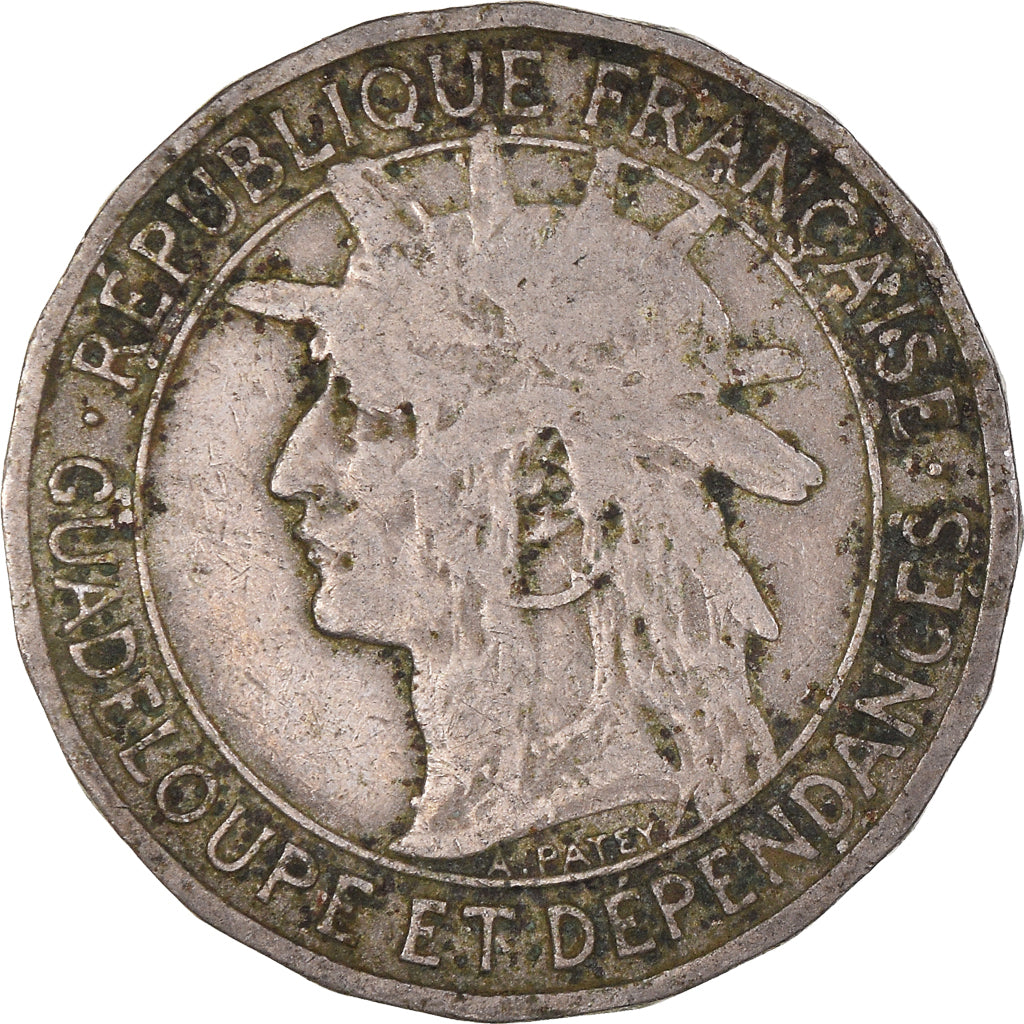 Coin, Guadeloupe, Franc, 1903, VF(30-35), Copper-nickel, KM:46, Lecompte:57