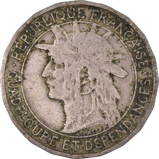 Moneta, Guadalupe, Franc, 1903, MB+, Rame-nichel, KM:46, Lecompte:57
