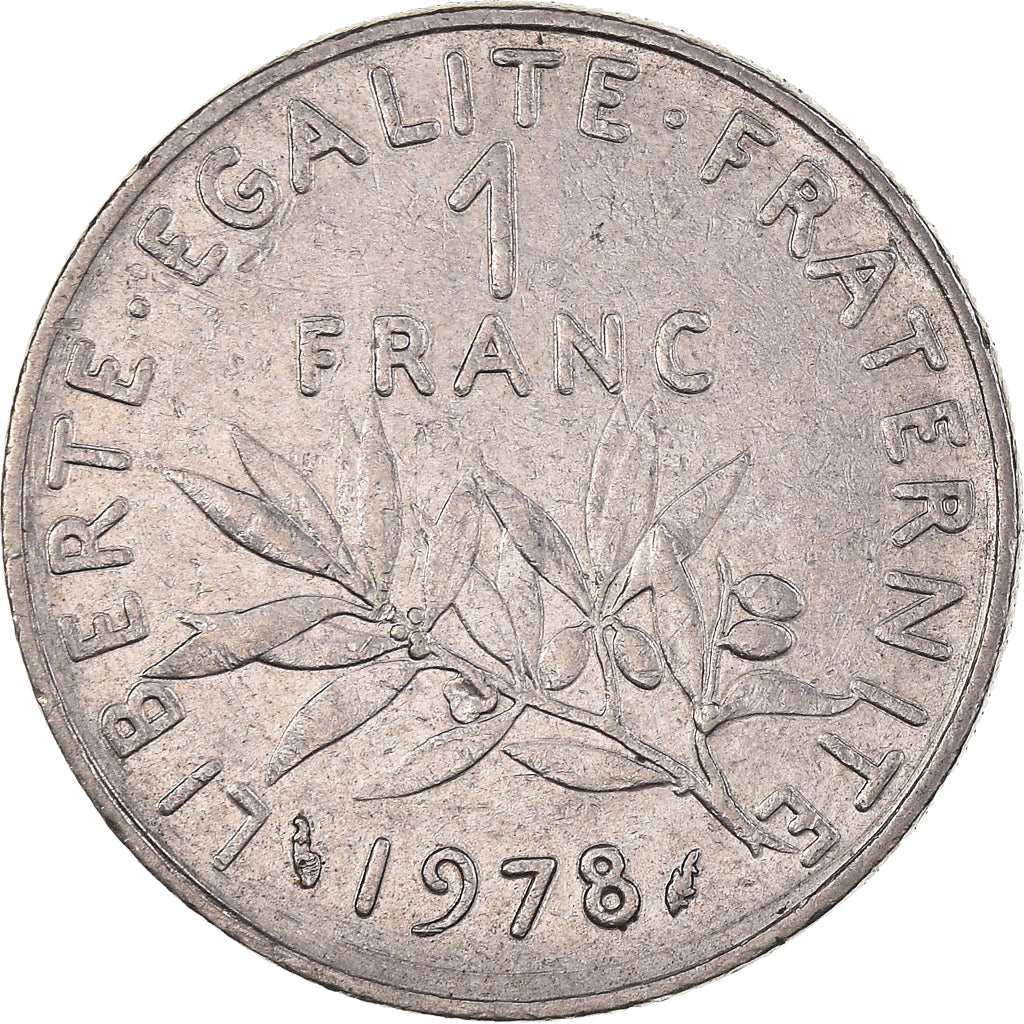 Moneta, Francja, Semeuse, Franc, 1978, Paris, VF(30-35), Nikiel, KM:925.1