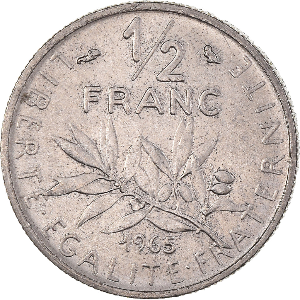 Monnaie, France, Semeuse, 1/2 Franc, 1965, Paris, TTB, Nickel, Gadoury:429