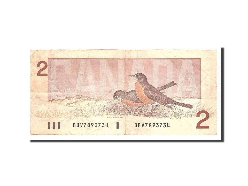 2 Dollars, 1986, KM:94b, Undated, EF(40-45)