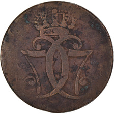Moneta, Danimarca, Christian VII, Skilling, 1771, Copenhagen, MB, Rame, KM:616.1